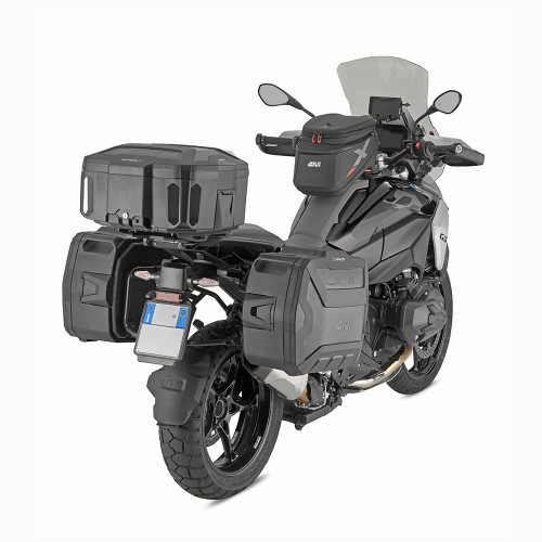 Givi XSPACE EXPANDABLE Monokey Top Case and/or Pannier - 27 to 36 Litre - BLACK