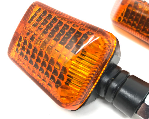 Motorbike 21W Indicators - PAIR - Amber Lens for Street Bikes & Commuter Bikes
