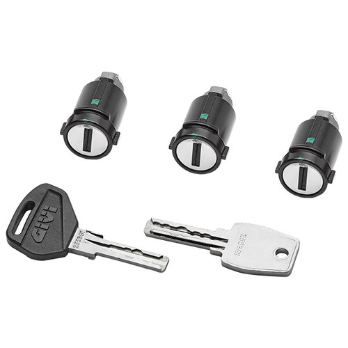  Givi Smart Security Lock Kit SLR105- Security Lock unification kit for 5 cases, including key with logo, metal reserve key and 5 coded cylinders