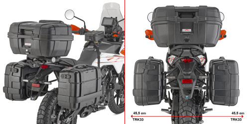 Givi one - fit monokey pannier holders/ KTM 390 ADVENTURE X / R (25-26)