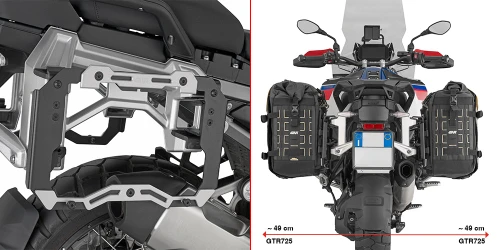 GIVI CAM SIDE PANNIER RACK FOR OEM RACK - PL5146CAM - BMW R 1300 GS ADVENTURE