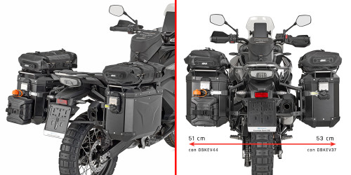 GIVI CAM-SIDE PANNIER HOLDER - PLO9230CAM - CFMOTO 800 MT-X