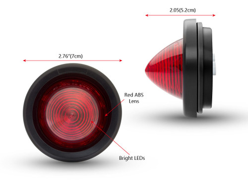 2" Motorbike Tail Light + Stop Light LED Cafe Racer Or Classic Retro bikes