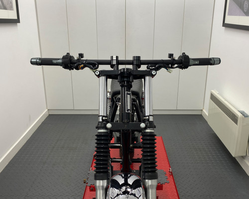 Grey Motorbike Hand Grips & Bar Ends for 22mm bars - Anodised Aluminium - High Quality