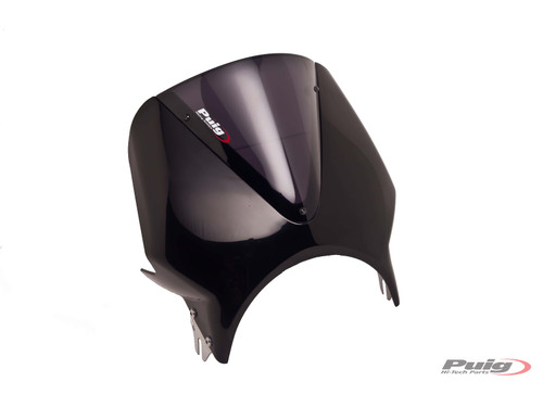 PUIG BLACK FAIRING WITH VISION SCREEN DARK SMOKE - 024NF - KAWASAKI Z900RS SE