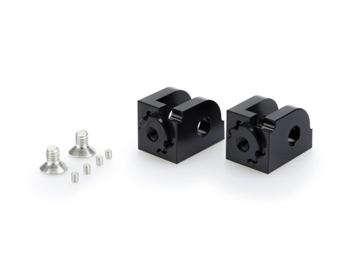 PUIG RIDER FOOTPEG ADAPTORS - ADJUSTABLE BLACK - 20304N - BMW R1250RS