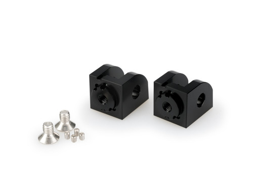 PUIG PILLION ADJUSTABLE FOOTPEG ADAPTORS BLACK - 20883N - SUZUKI GSX-R1300 HAYABUSA SPECIAL EDITION