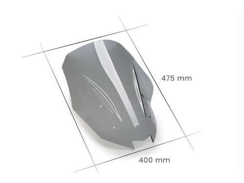 PUIG TOURING SCREEN LIGHT SMOKE - 21260H - KAWASAKI VERSYS 650