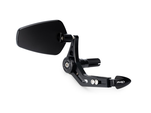 PUIG BRAKE LEVER PROTECTOR BLACK WITH MIRROR PRO - 21440N - INDIAN FTR SPORT