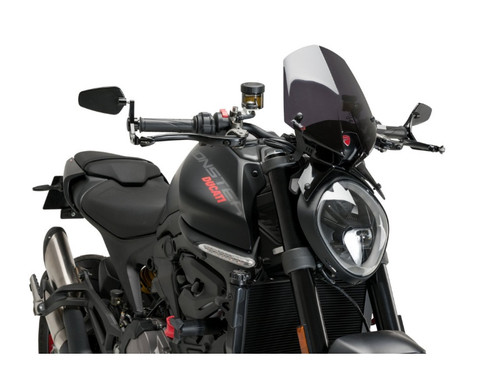 PUIG CLUTCH LEVER PROTECTOR BLACK WITH MIRROR PRO - 21441N - INDIAN FTR SPORT
