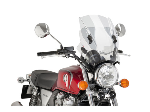PUIG ADJUSTABLE TWIN SCREEN CLEAR - 2193W - TRIUMPH TRIDENT 660