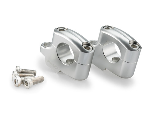 PUIG 20MM BAR RISERS OFFSET 16MM SILVER - 22038P - BMW R12 NINET