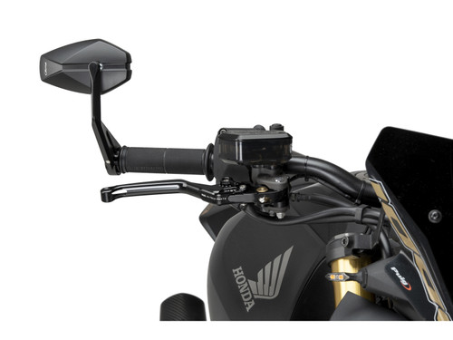 PUIG MP25 BAR END MIRROR BLACK - 22613N - INDIAN FTR SPORT