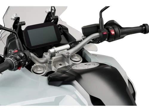 PUIG HANDLEBAR CLAMP ACCESSORY ADAPTOR SILVER - 3570P - TRIUMPH STREET TRIPLE 765 RS