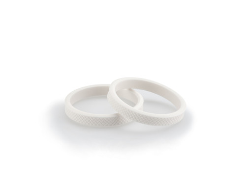 PUIG RUBBER RINGS SET FOR VINTAGE FRAME SLIDERS WHITE - 3667B - YAMAHA XSR 125