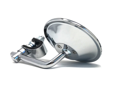 Single Chrome Mirror - LEFT or RIGHT SIDE - for 22mm (7/8") & 25mm (1") Handlebars Single Chrome Mirror - LEFT or RIGHT SIDE - for 22mm (7/8") & 25mm (1") Handlebars
