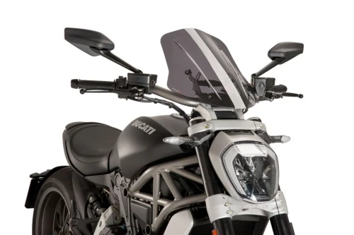 PUIG NEW GENERATION ADJUSTABLE SCREEN LIGHT SMOKE - 8922H - DUCATI X DIAVEL S