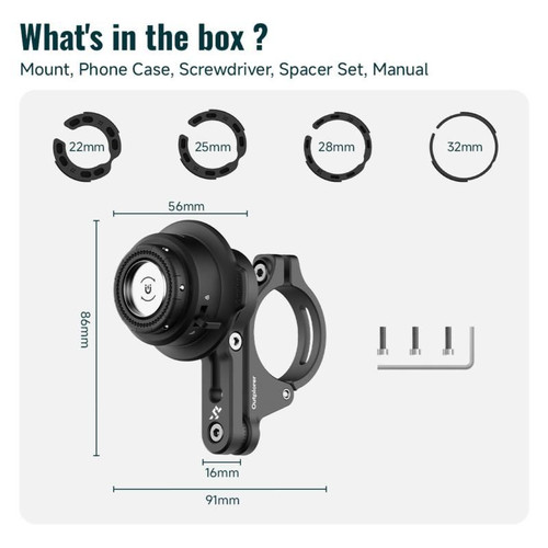 OUTPLORER HANDLEBAR QUICKMOUNT PRO KIT QM02