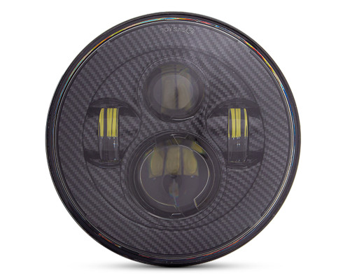 Motorbike Headlight Insert LED 7" Projector 45W Carbon Fibre for Harley Softail Motorbike Headlight Insert LED 7" Projector 45W Carbon Fibre for Harley Softail