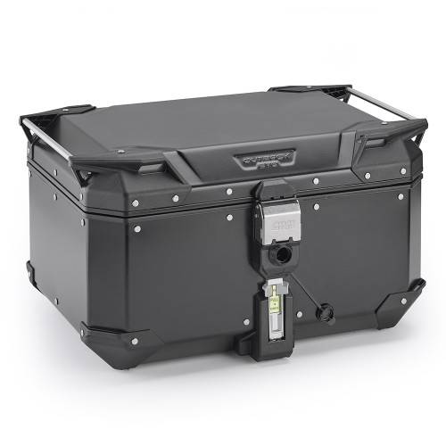 GIVI Trekker Outback Evo 58L Black Line Top Box with Fitting Kit for Kawasaki KLE500 / SE 2026+