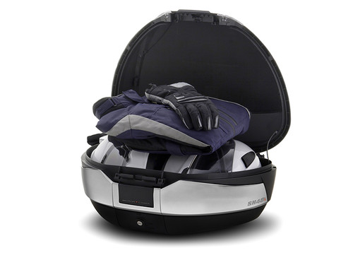 SH48 Top Box Black/Titanium inc Backrest And Carbon Cover