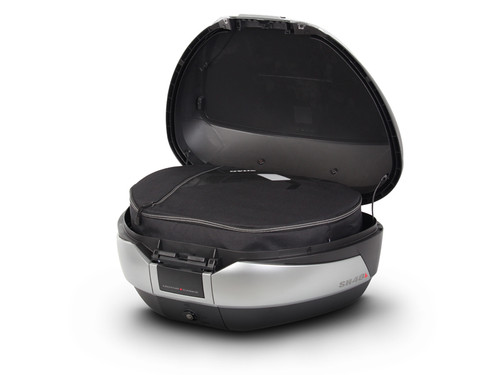 SH48 Top Box Black/Titanium inc Backrest And Carbon Cover