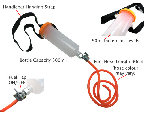 Motorcycle Motorbike Auxiliary Fuel Petrol Tank Tool