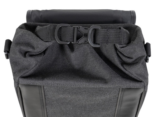 SR38 Cafe Racer Style Side Case Pannier Black
