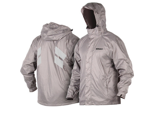 100% Waterproof Silver Rain Jacket - Large