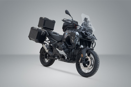 Adventure set TRAX ADV Black. R 1300 GS Adv (24-). BMW top case holder.