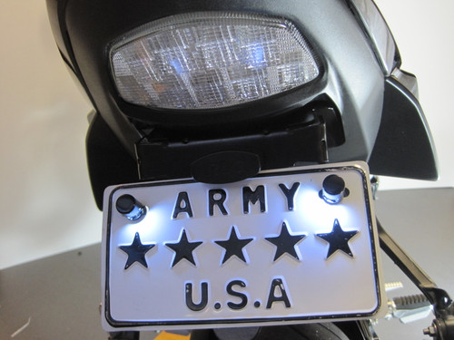 Bolt Lights for Number Plate License Plate - LED - Chrome
