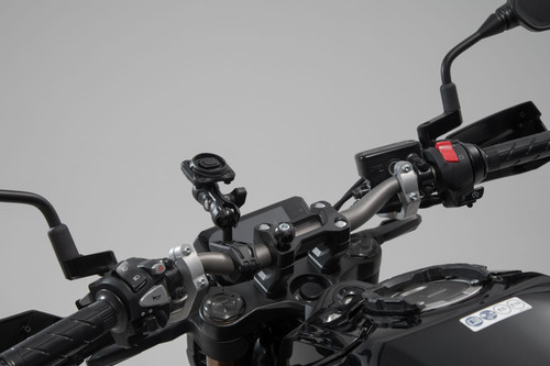 Universal GPS mount kit with T-Lock Smartphone big Incl. 2" socket arm, for handlebar/mirror thread