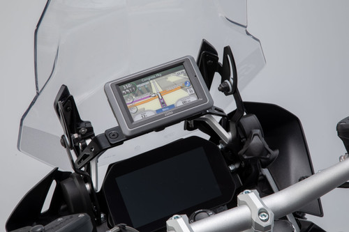GPS mount for cockpit Black. BMW R 1200 GS (12-18), R 1250 GS (18-).