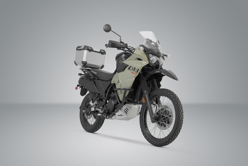 TRAX ADV top case system Silver. Kawasaki KLR 650 (22-).