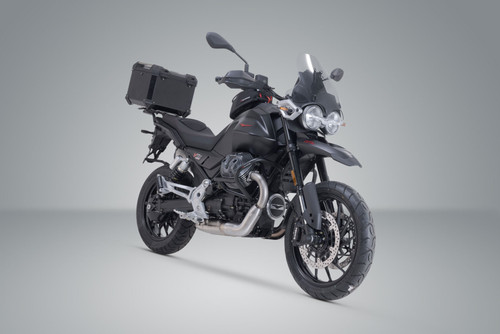 TRAX ADV top case system Black. Moto Guzzi V85 Strada (24-).