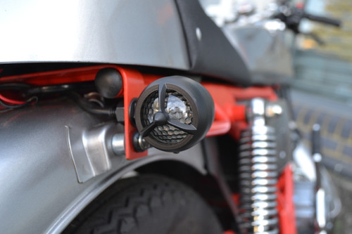 Matt Black Steel Torpedo Style LED Motorbike Indicators