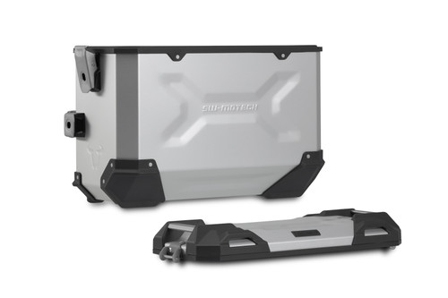 TRAX ADV aluminium case system Silver. 45/45 l. Suzuki V-Strom 1000 (14-19).