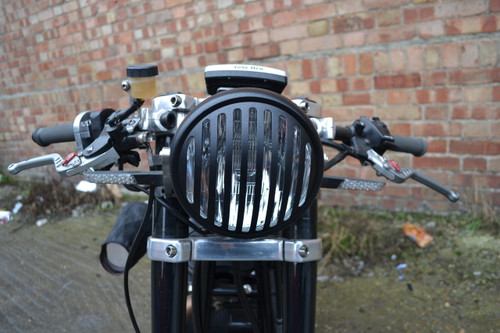 Universal Steel 6.75" Matt Black Prison Style Headlight