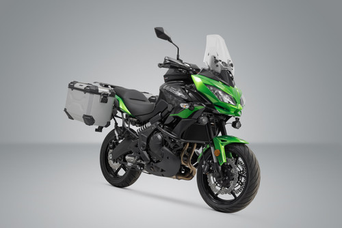 TRAX ADV aluminium case system Silver. 45/45 l. Kawasaki Versys 650 (14-).