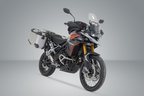 TRAX ADV aluminium case system Silver. 45/37 l. Tiger 900 GT/GT Pro/Rally Pro.