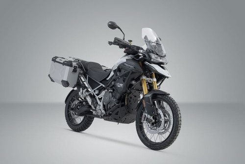 TRAX ADV aluminium case system Silver. 45/37L. Tiger 1200 Rally Pro/GT/GT Pro.