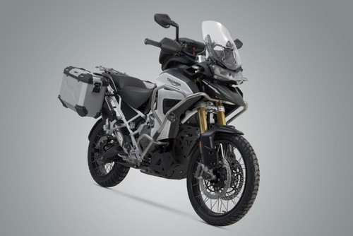 TRAX ADV aluminium case system Silver. 45/37L. Tiger 1200 Rally / GT Explorer.