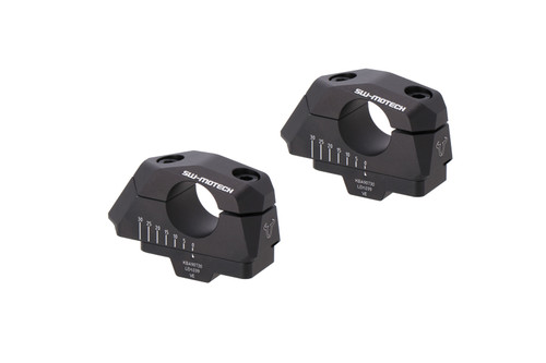 Variable bar back Ø 28 mm handlebars with offset Black. BMW F 850 GS/Adv (17-), F 900 GS (23-). Variable bar back Ø 28 mm handlebars with offset Black. BMW F 850 GS/Adv (17-), F 900 GS (23-).
