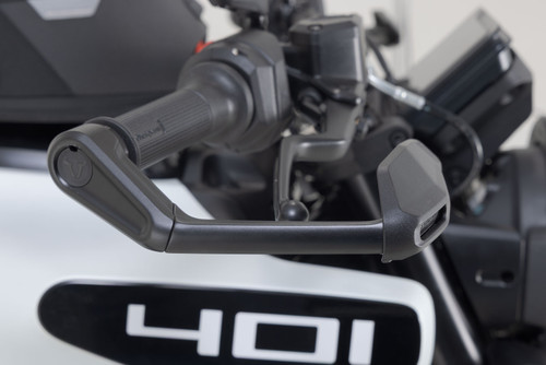 Lever guards with wind protection Black. Husqvarna Svartpilen/Vitpilen 401 (23-).