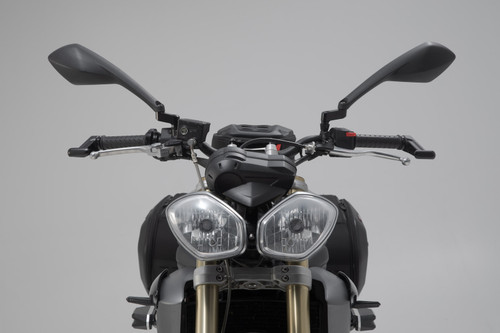 Lever guards Black. Triumph Street Triple 675.