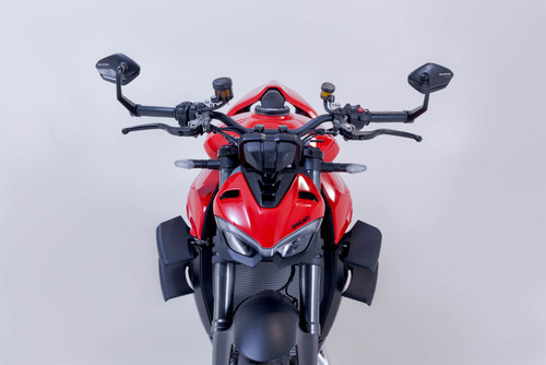 Bar end mirrors Streetfighter V4 (22-), Svartpilen 801 (24-).