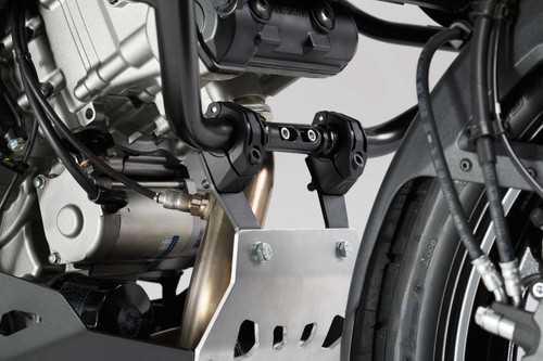 Engine guard Black/Silver. For V-Strom 1000 with crash bar.