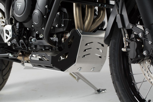 Engine guard Black/Silver. Triumph Tiger 800 models (10-).