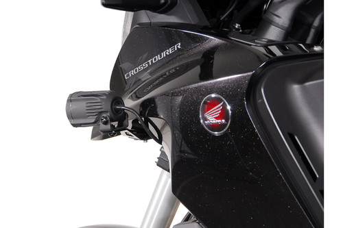 Light mounts Black. Honda Crosstourer (11-).