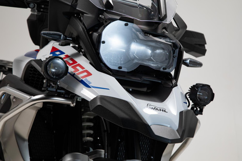 EVO fog light kit Black. BMW R 1200 GS (12-18), R 1250 GS (18-).